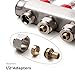 ‌VANCOCO 4-Brach PEX Manifold with Value, 4-Loop Stainless Steel Pex Manifold with1/2
