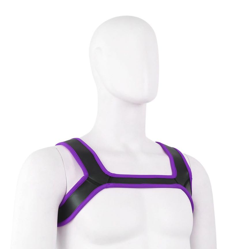 Mens Neoprene Harness Belt Shoulder Strap Body Chest Harness Costume Halloween3