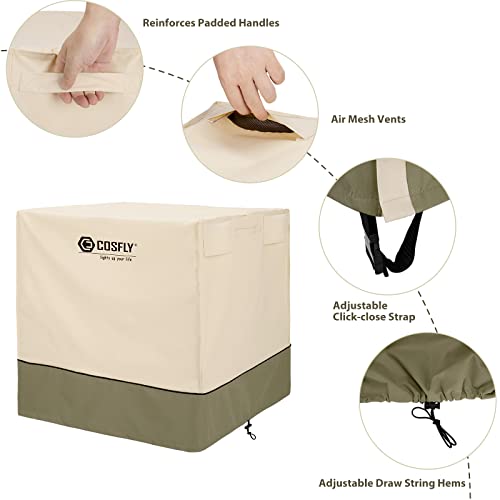 image for COSFLY Air Conditioner Cover for Outside Units-Durable AC Cover Square