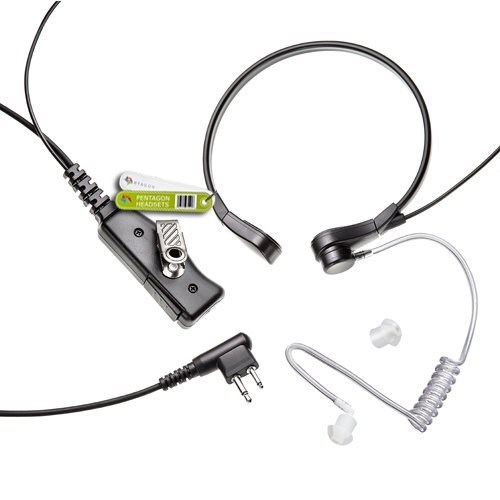 PentagonSWAT Earpiece for 2 Pin Motorola Radio SPIRIT MU11 MU11C MU11CV MU12 MU12C MU12CV MU21C MU21CV MU22CVS MU24CV MU24CVS