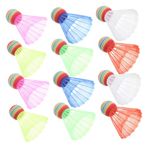 Anneome 12pcs Badminton Shuttlecocks Sturdy and Portable for -Age Sports and Exercise Activities