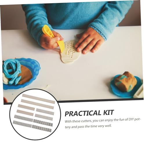 KJHBV 10 Pcs lâmina de corte de argila cortadores de argila DIY ferramentas de decoração apontador a