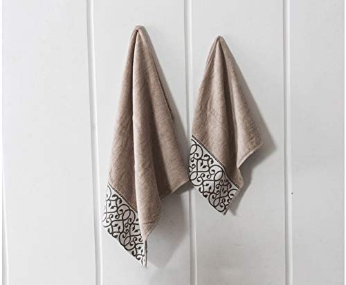 Serviette Den 3Pcs / Set Coton Soft Coton Bath Serviettes Den Ensemble Dens Dens Présent pour La Famille Golfe Respirant Salles Den Gym Hotel Facecloth