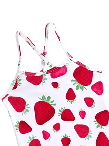 Floerns Toddler Girl's 2 Piece Bikini Sets One Piece Swimsuit with Beach Skirts3