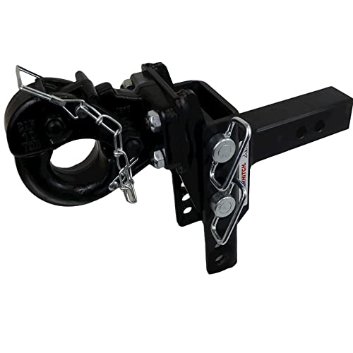 Shocker Xr Pintle Hook Drop Ball Mount 6" Drop To 6" Rise, Fits 2" Hitch #TOP6