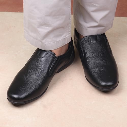 Image of Red Chief Genuine Leather Formal Slip-On Shoes for Men | Elegant & Comfortable Office Wear | RC3512