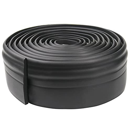 Flexible Wall Trim Molding Trim, Peel And Stick Trim Molding 4 Inch Wide, Home Decor For Wall, Baseboard, Ceiling (16.4Ft, Black) #TOP24