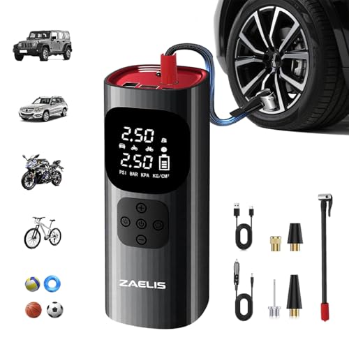 ^CCt[^[ |[^uGARvbT[ - 3{ 150PSI ԗp^CpGA|v 12V DC R[hX ^C Ct[^[ LEDCg&fW^͌vt ԁAoCNA[^[A{[pd|v