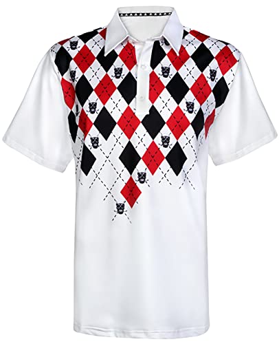 TattooGolf Argyle Cool-Stretch Men's Golf Shirt