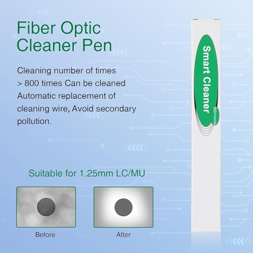 OPTROTECH Cleaner Optical Fiber Cleaner Pen Cleans 2.5mm SC FC ST Connector Over 800 Times (Green-2.5 mm) - Image 5