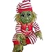 Niazi Poupée Grinch en peluche avec costume de Père Noël, faite à la main, réaliste, poupée de dessin animé, poupée mignonne, jouet de décoration de la maison, cadeaux de Noël pour enfants
