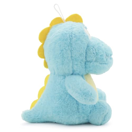 Image of Blue Dino Soft Toy for Kids with Cute Hug-Friendly Plush for Babies, Toddlers & Children Safe, Lightweight & Easy to Clean (25CM)