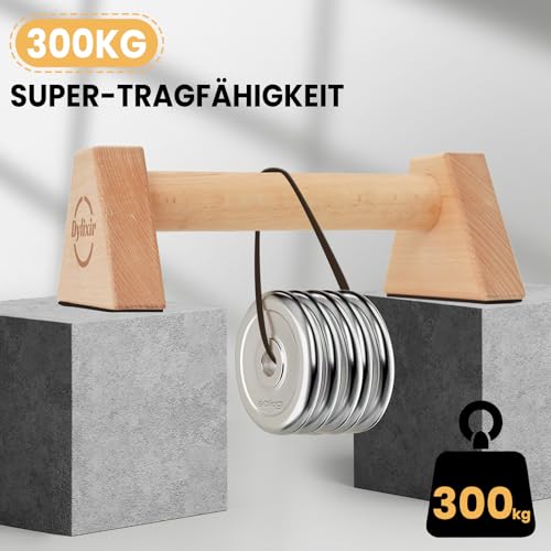 Liegestützgriffe 2 Push Up Bars Holz Parallettes gelenkschonende Liegestützgriffe Calisthenics Equipment Fitnessgeräte für zuhause Handstand & Liegestütze S