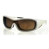  BOBSTER ZOE CONVERTIBLE SUNGLASSES PEARL WHITE LENSES MIRRORED GOLD BROWN