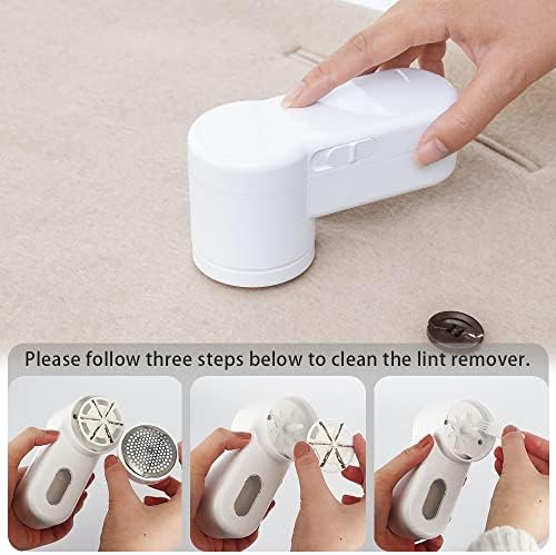 Electric Fabric Shaver and Lint Remover, Portable Bobble Remover Shaver Lint Shaver, Quick and Effective Removal of Clothes Fabric