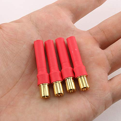 Conectores Bullet 4.0mm a 6.0mm Dorados x4 miniatura 5