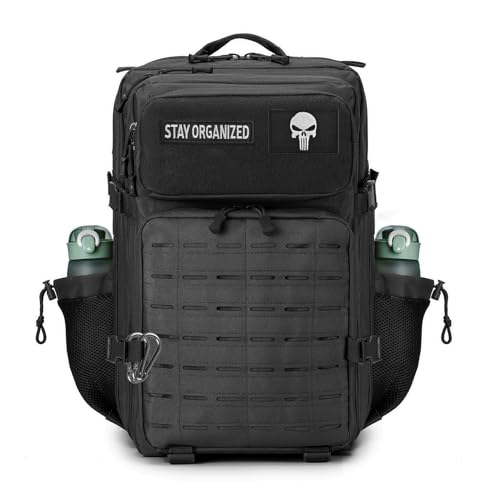 SPAHER 45L Zaino Militare Tattico Molle Assalto Viaggio per Donna Uomo Zaino da Trekking 800D Oxford per Escursionismo Alpinismo Sport Campeggio Survival