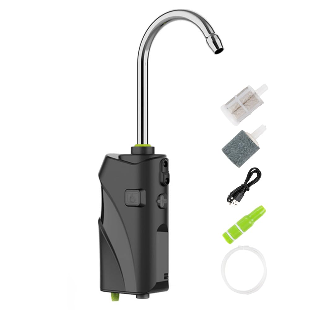 Bomba de oxigeno para pesca sin botones con sensor inteligente y LED 8