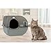 Omega Paw NRA15 Self Cleaning Litter Box Regular Size,Grey