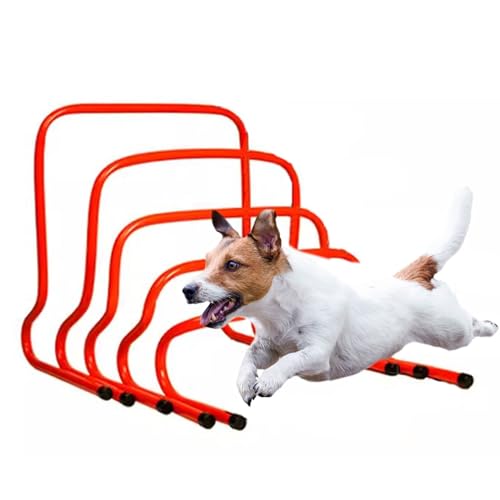5 Pack Dog Training Hurdles, 6in/ 9in/ 12in/ 20in Different Height Sports Hurdle for Track & Field, Football, Mini Agility Athletic Trainer Set(40cm(15.7