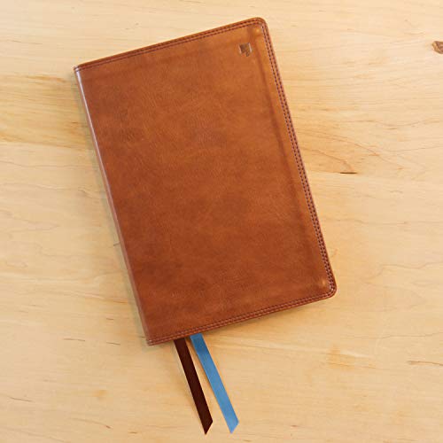 Net Bible, Thinline Large Print, Leathersoft, Brown, Comfort Print: Holy Bible