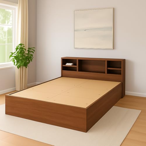 Image of Callas Trinity Queen Size Bed Engineered Wood with Box Modern Design with Headboard | Elegant Finish | Durable Structure 1 Year Warranty with Free Installation