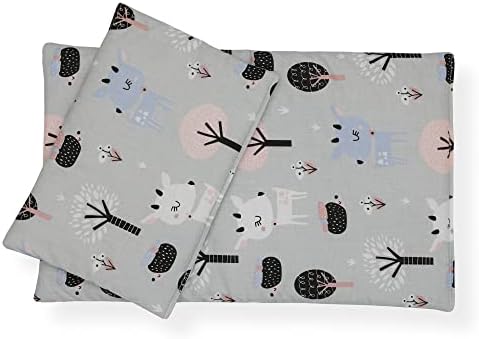 CuddlyZOO Dolls Teddy Quilt / Duvet Pillow Bedding Set Fits Up to 46cm 18" Doll Pram / Cot REVERSIBLE ( Deer )