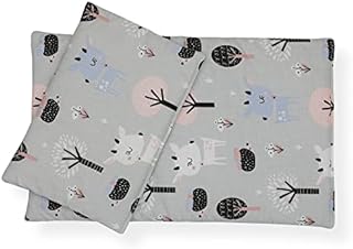 CuddlyZOO Dolls Teddy Quilt / Duvet Pillow Bedding Set Fits Up to 46cm 18" Doll Pram / Cot REVERSIBLE ( Deer )