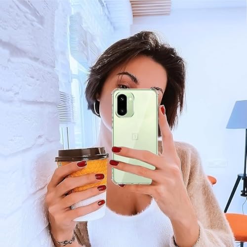 Image of Lustree Back Cover Transparent Case Compatible with OnePlus 15R 5G | Shockproof Bumper Edge Protection
