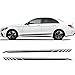 Produktbild ASDFGZXC Auto Seitenstreifen Seitenaufkleber Aufkleber Grafiken, Für Mercedes Benz W205 W204 W203 W212 W124 W108 W126 W176 W211 W168 W210 W177, Auto Seitentür Streifenaufkleber