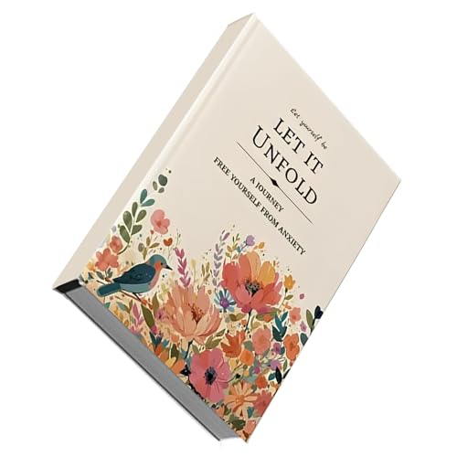 Bwuikim Lassen Sie sich entfalten Tragbares Tagebuch für emotionales Wachstum zur Selbstreflexion mit täglichen Aufforderungen und geführten Übungen Nachhaltiges Tagebuch