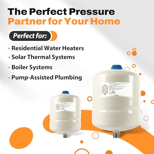 1PC HeSun 2.1 Gallon(8L) 3/4" MNPT Thermal Expansion Tank(TANK001-1)