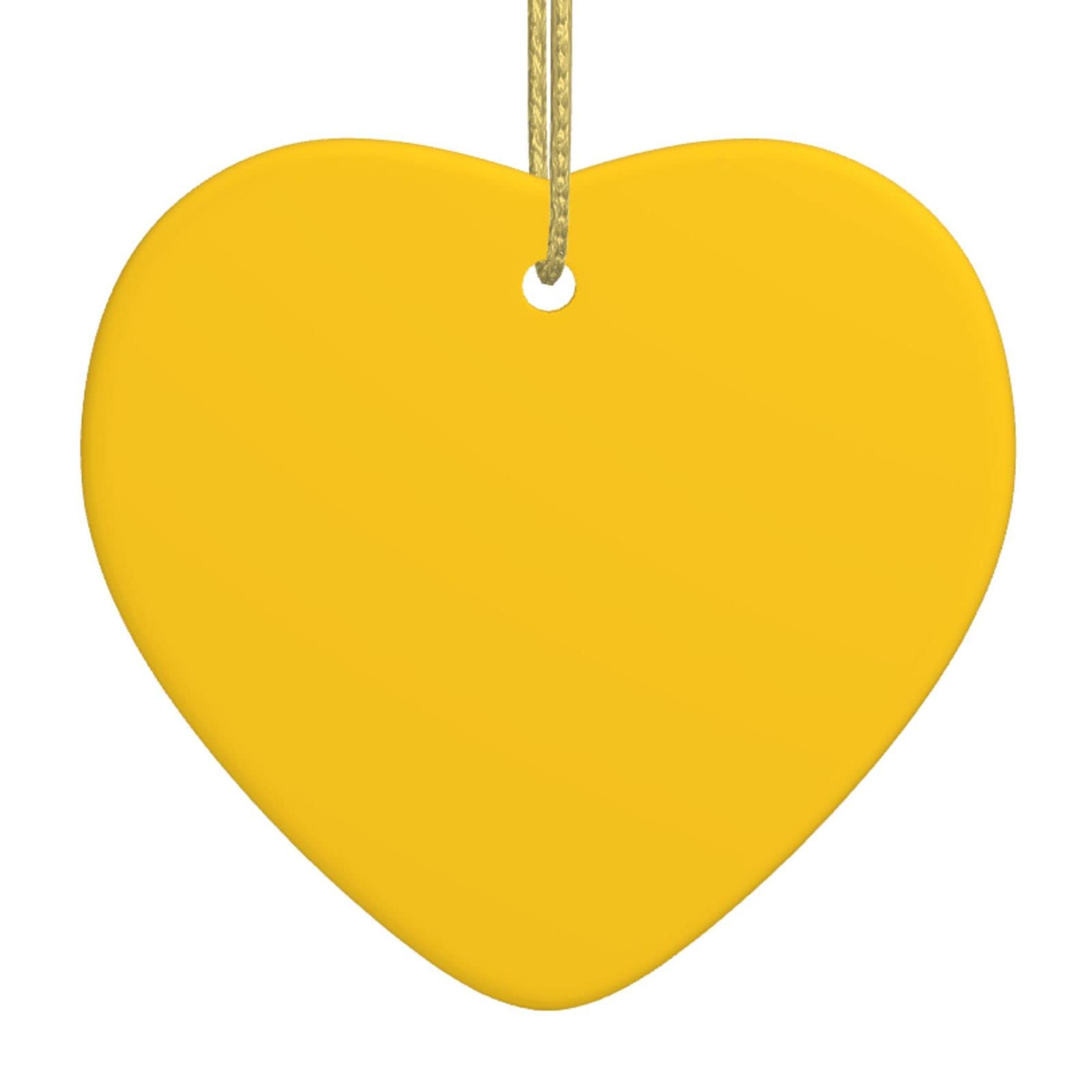 Fodpand Women's White Milk Duck Yellow Christmas Ornaments 2025, Gift Exchange For Men, Collectible Ceramic Ornament Heart Hanging Ornaments For Christmas Tree Decoration