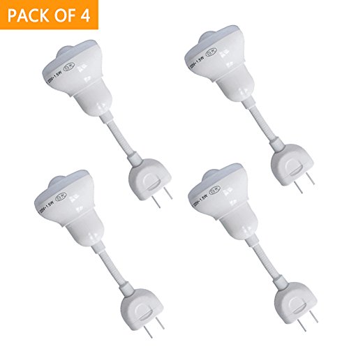 IMINOVO Motion Sensor Night Light Smart PIR LED Bulbs, Auto On/Off Night Lights For Stairs, Garage, Corridor, Walkway, Yard, Hallway, Patio, Carport, Light Sensor Flexible Tube With US Plug, Pack Of 4 IMINOVO Motion Sensor Night Light Smart PIR LED Bulbs, Auto On/Off Night Lights For Stairs, Garage, Corridor, Walkway, Yard, Hallway, Patio, Carport, Light Sensor Flexible Tube With US Plug, Pack Of 4