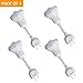 IMINOVO Motion Sensor Night Light Smart PIR LED Bulbs, Auto On/Off Night Lights For Stairs, Garage, Corridor, Walkway, Yard, Hallway, Patio, Carport, Light Sensor Flexible Tube With US Plug Pack Of 4