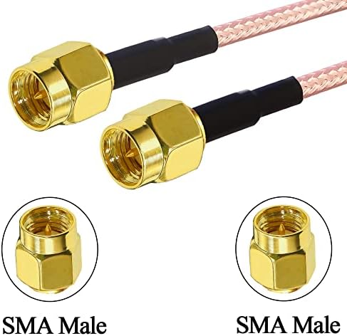 TUOLNK SMA Coax Cable RG316 SMA Male to SMA Male Coaxial Cable 6inch (15cm) WiFi Antenna Extension Cable for Wifi Radios/Security System SMA RF Pigtail Cable 2 Pack
