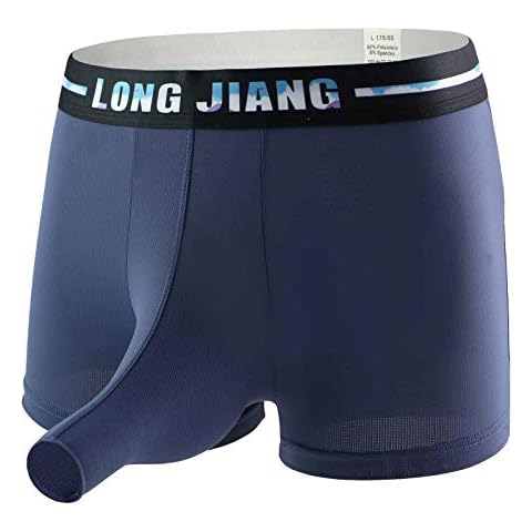 Beokeuioe M-2XL Elephant Nose Boxer Shorts Men's Underpants Underwear Briefs Underwear Panties Retro Shorts Men's Boxer Shorts Transparent, A dark blue, M Cover