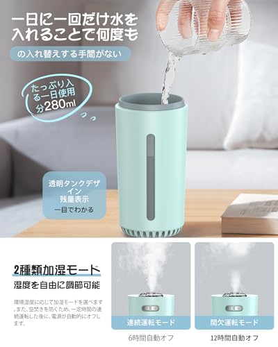 ラブホーム美家 車用小型加湿器 RGBライトモデル