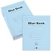Roaring Spring Exam Book 8.5 x 7 Inches 16 Sheets/32 Pages Wide Ruled with Margin Blue Cover Sold as Pack of 50 Books (77414)