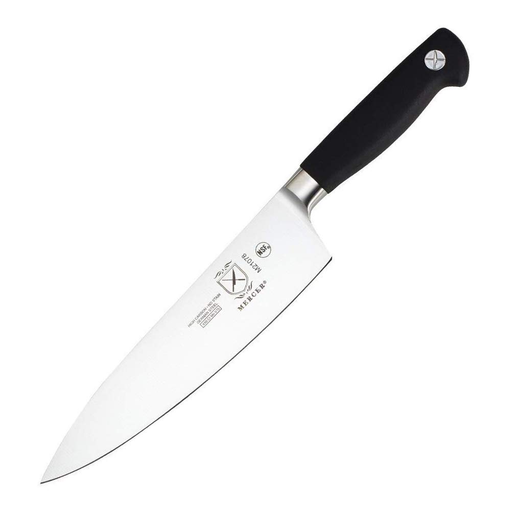 Mercer Culinary M21078 Genesis 8-Inch Short Bolster Chefs Knife Black