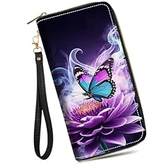 Purple Flowers and Butterfly