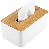 💯【Einfach Einrichten und Einfach zu Reinigen】Hält die meisten rechteckigen Taschentuchboxen aus Holz. Die große Öffnung ermöglicht einen mühelosen Zugang zu Geweben. Verwenden Sie sie daher bei Bedarf! Wenn Sie das minderwertige Produkt erhalten, kontaktieren Sie uns bitte. Wir werden es für Sie kostenlos ersetzen.