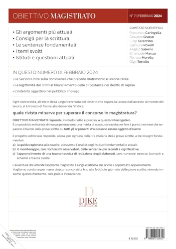 Obiettivo Magistrato. La Guida Per Affrontare Il Concorso. Febbraio (2024) (Vol. 71) - 2