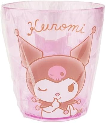 Sanrio Kuromi Plastic Cups 7.8 8.5 7.8 cm 260ml Dinnerware Drinkware Saucers Kitchen Purple