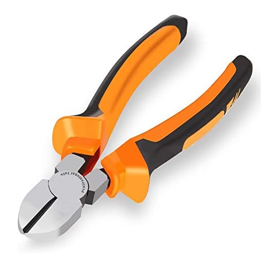 BOENFU Wire Cutter for Artificial Flowers and Crafts, Chicken Wire Cutters Heavy Duty Diagonal Cutting Pliers Faux Flowers Wire Clippers, Orange, 6 in