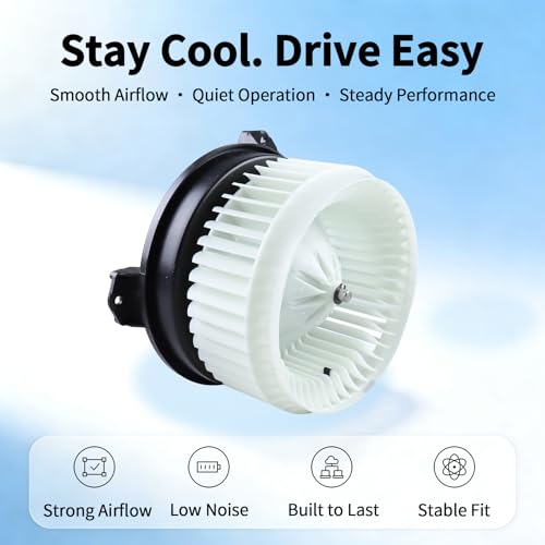 Image of HVAC Blower Motor with Fan - Compatible with Accord 2013-2017, Civic 2013-2015, CR-V 2012-2016, ILX 2014-2022, RDX 2015-2018 - AC Heater Fan Assembly - Part Number 700260 79310T0AA01