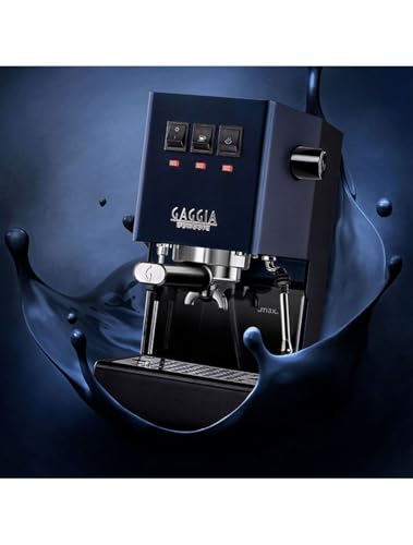 Image of Kaapi Solutions Classic Semi-Automatic Espresso Machine, Commercial Grade, Classic Blue