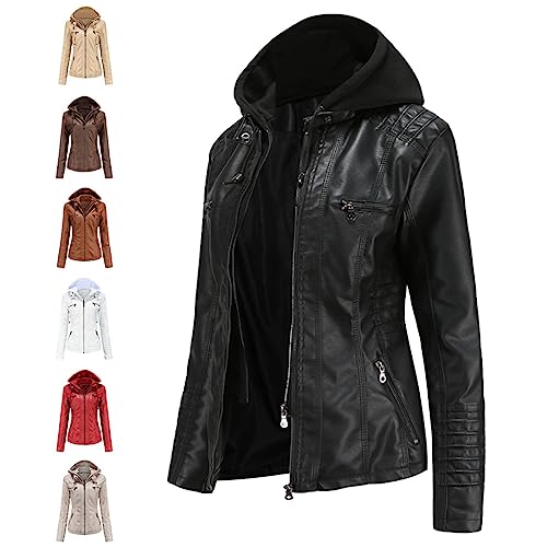 Veste en cuir synthétique confortable pour effacer l'effet du vent - 3