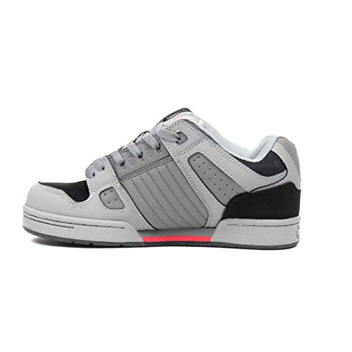 DVS Men's Celsius Skate Shoe, Charcoal/Black/Red, 9