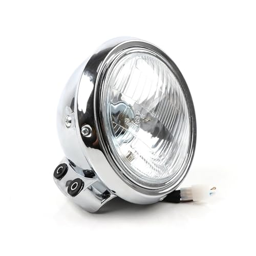 Phare rond 12V optique chrome haute visibilité pour moto Magna 750